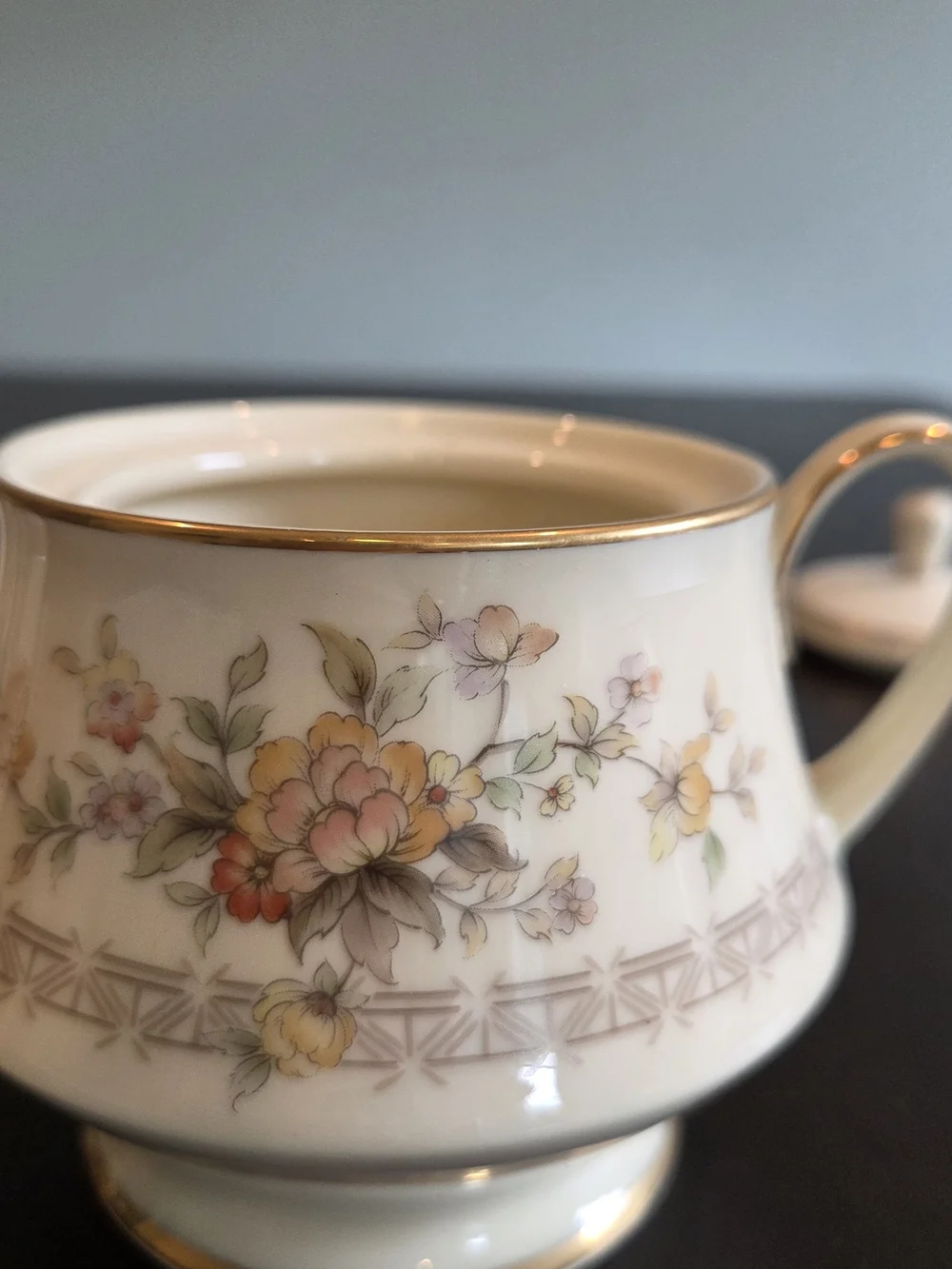 Noritake Westport Creamer & Sugar Bowl Set Pattern 8166 W83  Fine China Japan